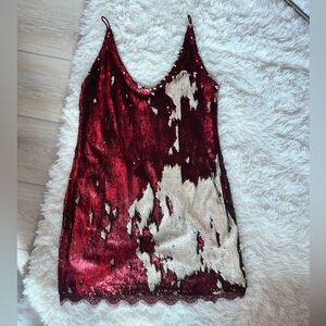 STUNNING FP Sequin color-change mini dress